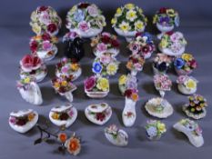 PORCELAIN & OTHER FLORAL POSY COLLECTION, makers include Aynsley, Royal Albert Old Country Roses,