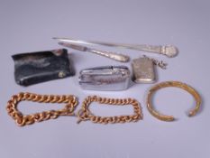 DUBLIN SILVER LETTER OPENER, 1968, Maker probably Royal Irish Silver Ltd, import marks stamped verso