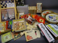 BEATRIX POTTER & OTHER CHILDREN'S BOOKS, two diecast vehicles, framed floral watercolours and a