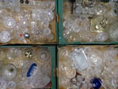 VICTORIAN & LATER GLASSWARE, a good mixed selection to include six and four bottle condiment sets on