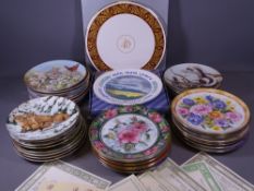 COLLECTOR'S DECORATIVE WALL PLATES, some with certificates, mainly unboxed