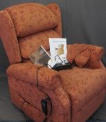 A COSICHAIR LIFT & RECLINE ARMCHAIR E/T