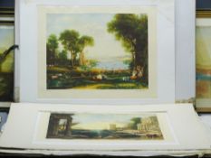 JOHN COTHER WEBB mezzotint prints (11), presented framed and unframed, various colour depictions