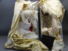 ANTIQUE & LATER NEEDLEWORK & LINEN, lady's and child's clothing and lace work, an excellent