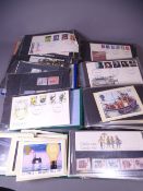 POST OFFICE FIRST DAY COVERS, stamps and postcards, mainly 1980s dates to include approximately
