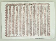 A RARE SWANSEA CAMBRIAN POTTERY CALENDAR TILE of rectangular form, transfer printed for the year