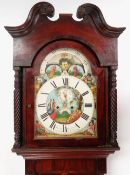 DOCUMENTARY MID-19TH CENTURY WELSH MAHOGANY LONGCASE CLOCK, by John Jones, Aberystwyth, c.1845, swan