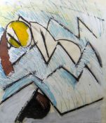 MICHAEL CROWTHER acrylic on cotton duck fabric - abstract, entitled 'Bloothing Youth Time II',