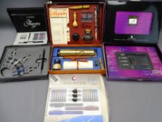 CALLIGRAPHY BOX & GIFT SETS (6), Parker, Sheaffer, ETC