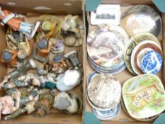 NATURE CRAFT, CAPODIMONTE STYLE FIGURINES, Staffordshire animals and a collection of decorative wall