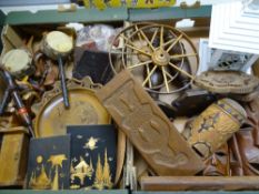 VINTAGE & LATER TREEN ITEMS, a mixed quantity (within 2 boxes)
