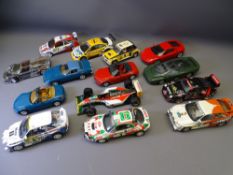 TAMIYA FULLY CONSTRUCTED KIT CARS (14), Formula One, Rally and Super Car examples