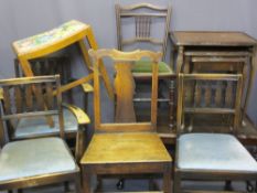 ANTIQUE & VINTAGE FURNITURE GROUP comprising reproduction mahogany Long John coffee table and a