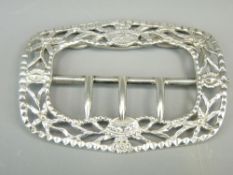 VICTORIAN CROWN CRESTED ORNATE SILVER BUCKLE, London 1896, maker William Comyns, 1.24 troy ozs