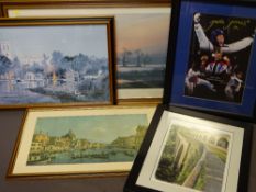 JADE JONES - North Wales Double Olympic Champion, signed photograph, Venetian print and an