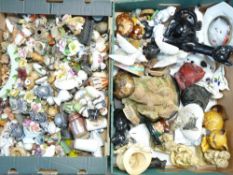 LARGE COLLECTION OF PET & WILDLIFE FIGURINES by Sylvac, Wade, Szeiler and others (within 2 boxes)