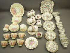 OLD ROYAL BONE CHINA PART TEASET, Foley china Ming Rose part teaset with others