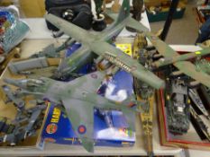 FULLY CONSTRUCTED KIT MODEL FIGHTER JETS, planes, bombers, war ships and boats (16)