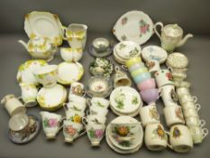 ROYAL GRAFTON, Royal Albert, Paragon and other part tea sets, cups and saucers and a small selection