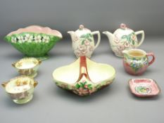 MALING POTTERY - 8 piece collection in various lustre designs