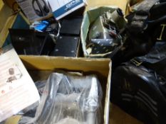 VINTAGE ALDIS SLIDE PROJECTOR, HMV gramophone records, GPS Navigator, portable household phones