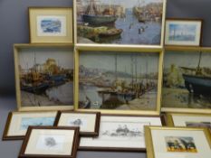 JACK VETTRIANO, VERNON WARD, SIGNED DAVID SHEPHERD, framed pictures and prints, a quantity