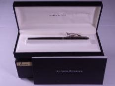 BLACK PEARL DUNHILL GEMLINE BALLPOINT PEN - Early 2000s, in original presentation box and outer
