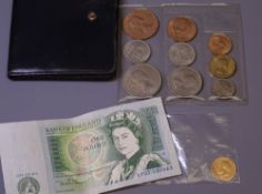 COINAGE - a gold half sovereign, 1912, a nine piece sealed pack 1953 British coin mint set from