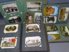 VINTAGE POSTCARDS COLLECTION, three albums, four hundred and fifty plus postcards, mainly if not all
