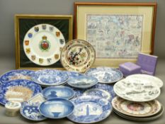 ROYAL DOULTON, WEDGWOOD, COPENHAGEN and other decorative plates, Wedgwood Jasperware and other in