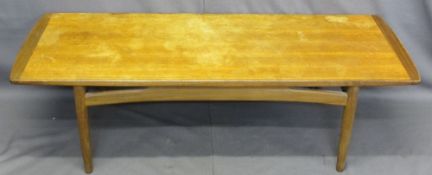 G-PLAN MID-CENTURY LONG JOHN COFFEE TABLE, 40cms H, 138cms W, 49cms D