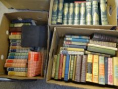 VINTAGE BOOKS (three boxes) to include a ten volume set of The Children's Encyclopaedia edited by