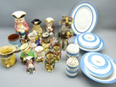 T G GREEN & CO CORNISH KITCHENWARE, balloon seller figurines, Toby and character jugs ETC