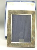 EASEL STAND PORTRAIT FRAME, Sheffield 2000, makers Carr's of Sheffield Ltd, inscribed P & O's