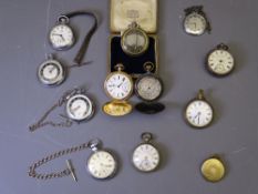 VINTAGE POCKET WATCHES, a collection to include a Waltham Gold Plated Full Hunter, a key wind with