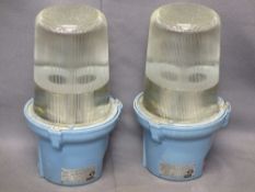 VICTOR 125 WATT MERCURY VAPOUR LAMPS, a pair, style no 042120/3, 37cms H