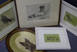 LUCY DAWSON prints - a nice collection including a pair of, 10.5 x 16cms, one signed in pencil