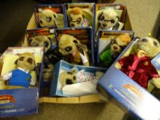 BOXED MEERKAT COLLECTABLES (9) with an associated book titled 'A Simples Life' 2010