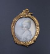 Miniature portrait of a lady