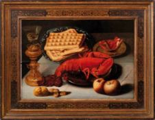 Still life with Lobster and Waffles