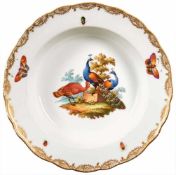 Six Plates with Bird Decoration
