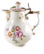 Small Pot with Cover and floral Decoration