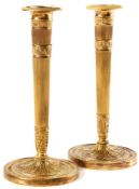 A pair of Empire candlestick