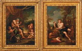 Trevisani, FrancescoPendants mit Jahreszeitenallegorien(Capodistria 1656-1746 Rom) Junger Mann mit