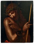 Der SchmerzensmannKronacher Meister, Anfang des 16. JahrhundertsHalbfigur des Christi mit