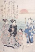 Utagawa Kunisada (Toyokuni III.)Blatt aus einem Triptychon 