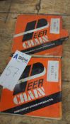 Lot of 2 Peer C2060HR Roller Chain Conveyor Belting