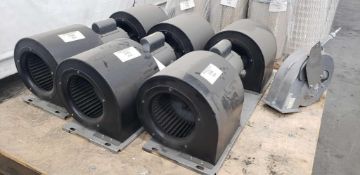 Lot of 3 Baldor Dual Blower Assemblies