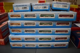 Twenty Three IHC HO scale American Coaches including Santa Fe, New York Central, Baltimore & Ohio