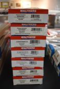 Seven Walthers HO scale Union Pacific Carriages including Diner, Sleeper, Baggage etc, all boxed
